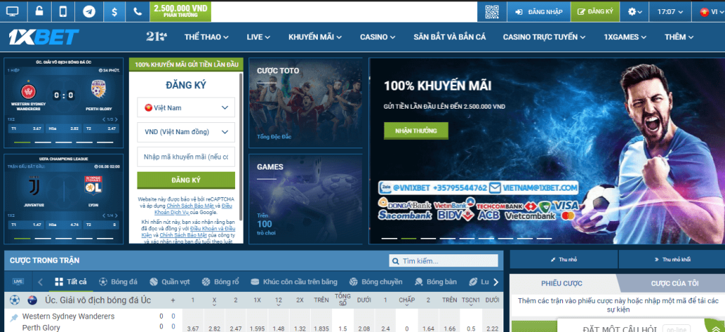 Cách đăng ký/đăng nhập nhà cái 1XBET