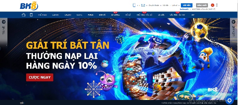 Giới thiệu tổng quan nhà cái uy tín BK8