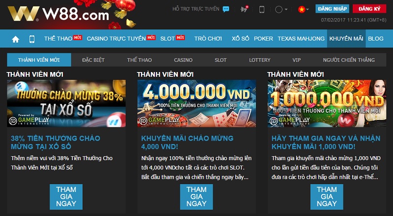 Cách đăng ký/đăng nhập nhà cái W88