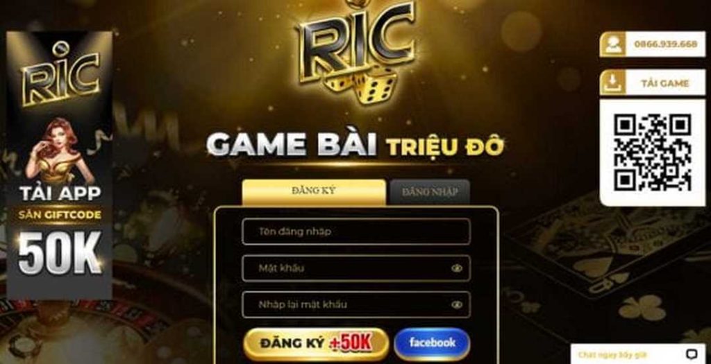 Giới thiệu tổng quát cổng game bài RicWin