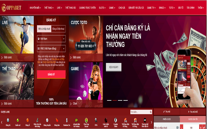 Sản phẩm cá cược tại nhà cái Oppabet