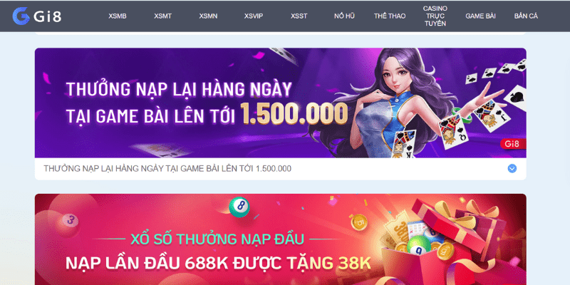 Gi8 – Nhà cái xổ số lô đề trực tuyến may mắn nhất