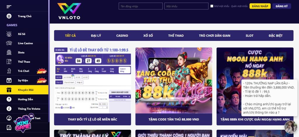 Cách đăng ký/đăng nhập nhà cái Vnloto